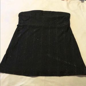 Sassy sparkly strapless top